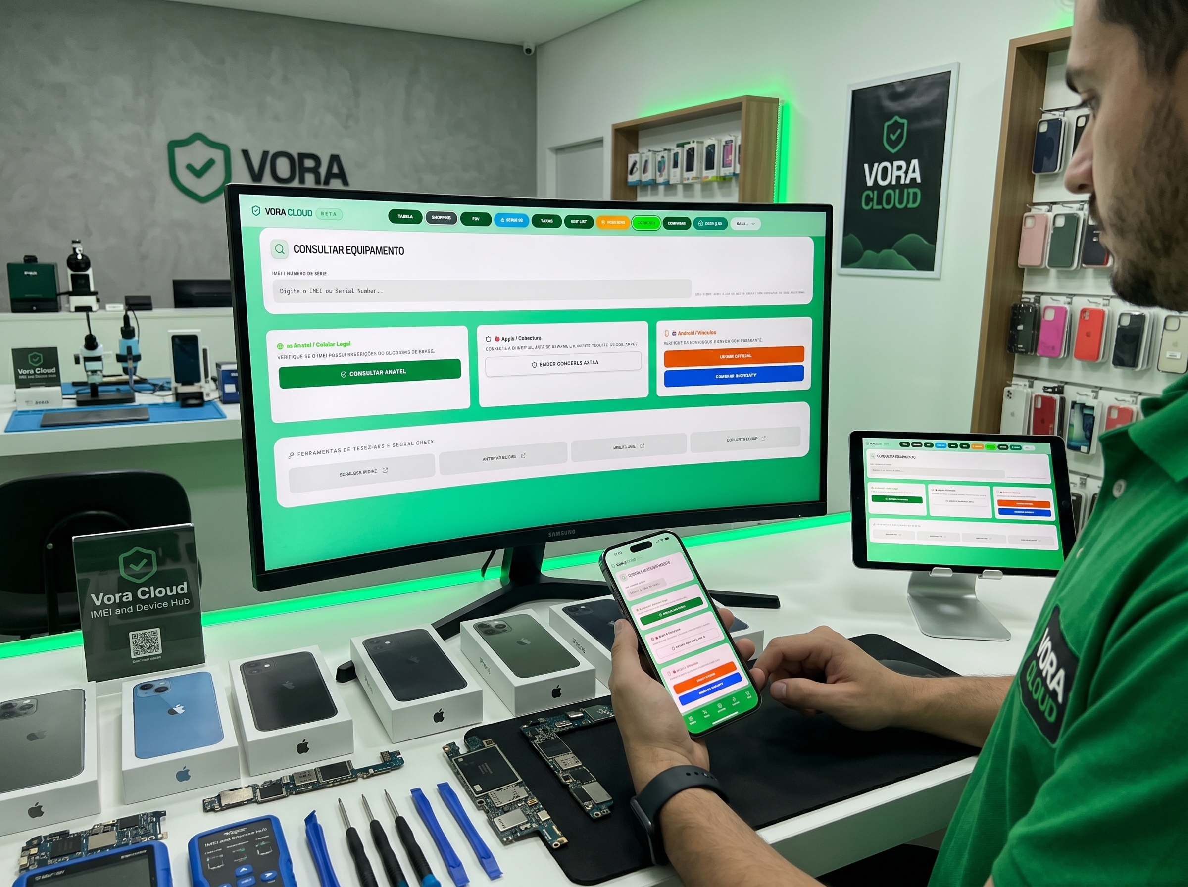 Consultar Aparelho Vora Cloud